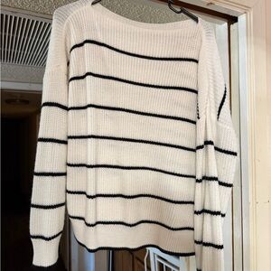 Striped Black and White Sweater